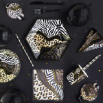 Трубочки бумажные для коктейлей «Сафари», 12 шт