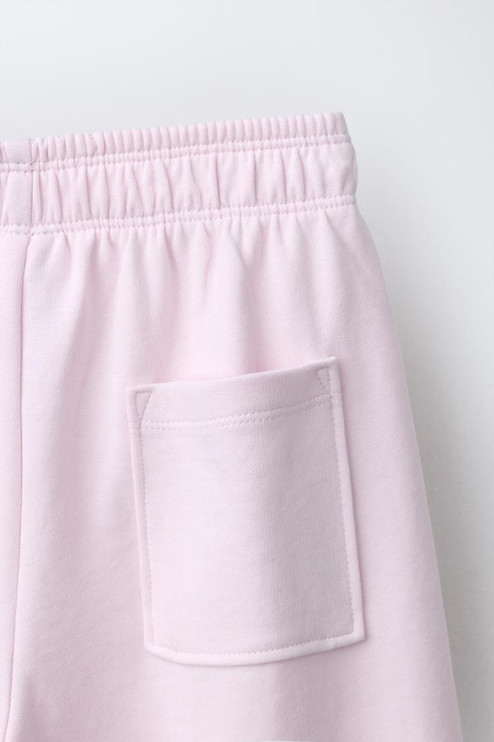 ZARA БРЮКИ WIDE LEG ИЗ ИНТЕРЛОКА, РОЗОВЫЙ