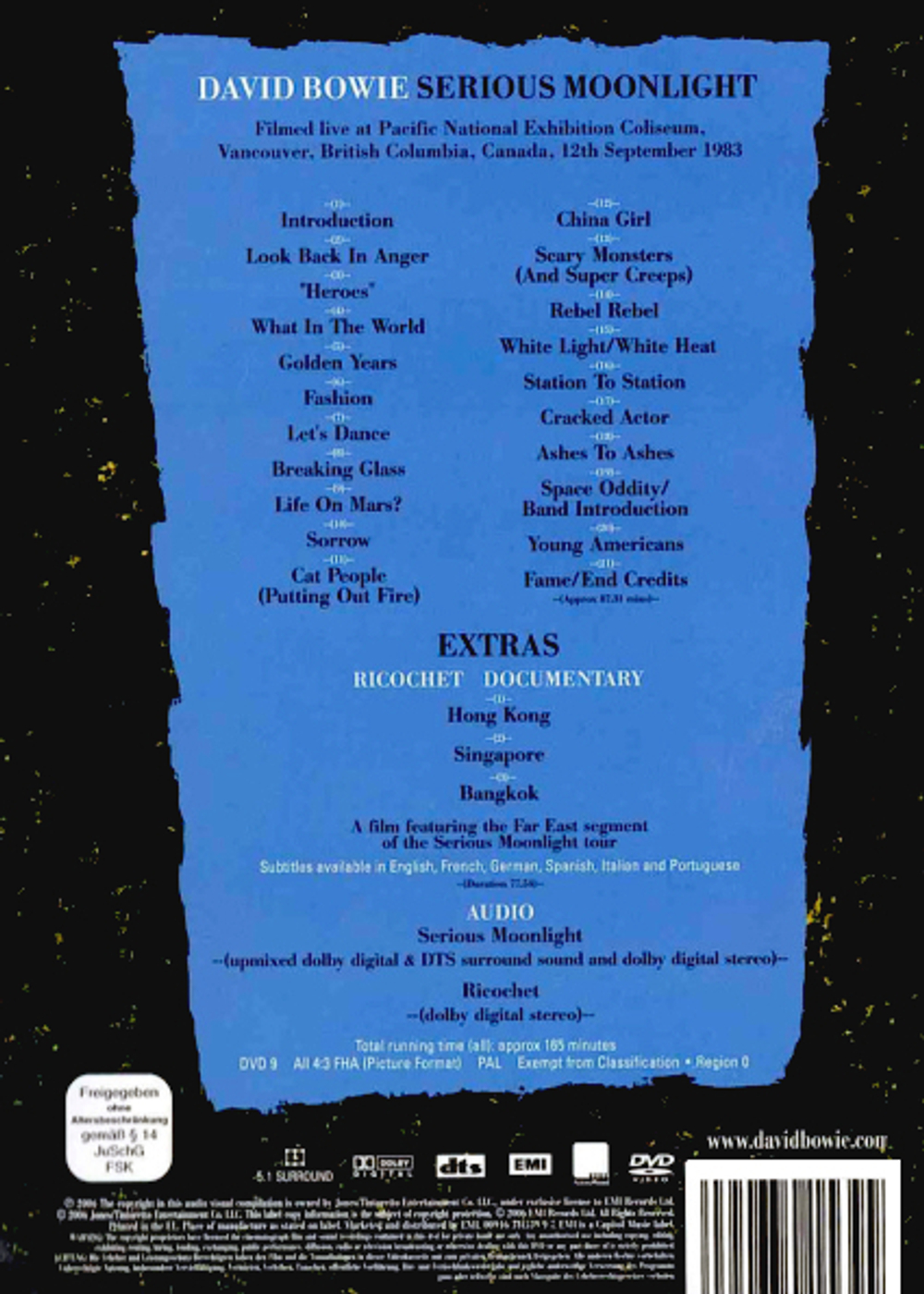 David Bowie / Serious Moonlight (DVD)