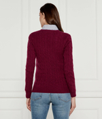 Шерстяной свитер KIMBERLY POLO RALPH LAUREN - бордовый(211910422)