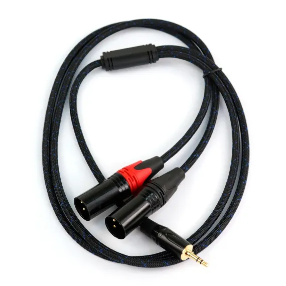 AuraSonics J35Y2XM-1-LONG Black 3.5mm - 2XLR 1m