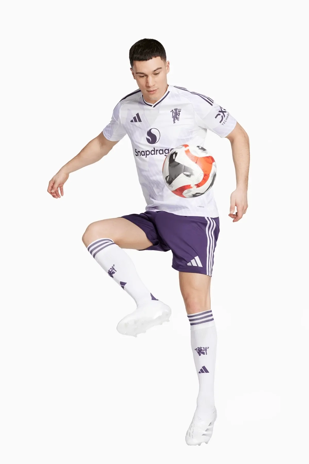 Шорты adidas Manchester United 25/26 Away - фиолетовый