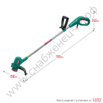 ЗУБР 400 Вт, ш/с 26 см, сетевой триммер (ТСН-26-400)