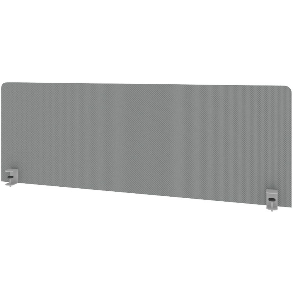 Экран Metal System Style ткан. д/стола Б.ТЭКР-3 1250х450х28 серый/мет.серый