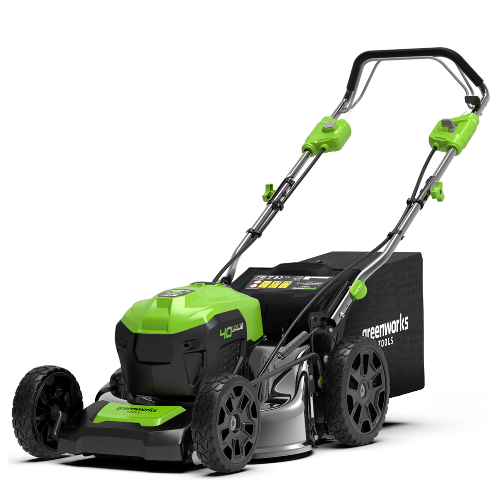 Газонокосилка аккумуляторная Greenworks GD40LM46SP, 40V, 46см, самоходная, бесщеточная, c 1хАКБ 8 Ач и ЗУ (2506807UH)