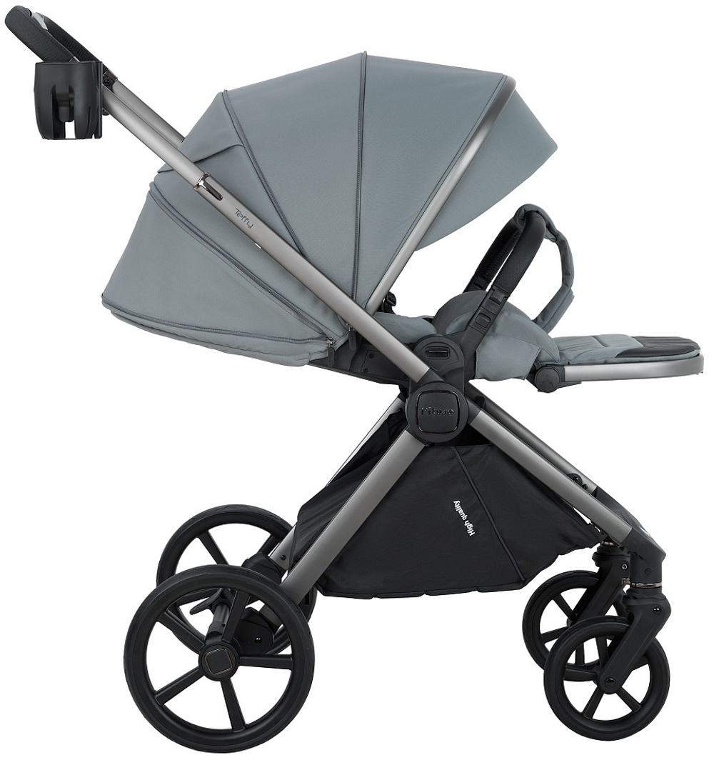 Детская коляска Pituso Teffy 2 в 1 Blue Tea/Graphite