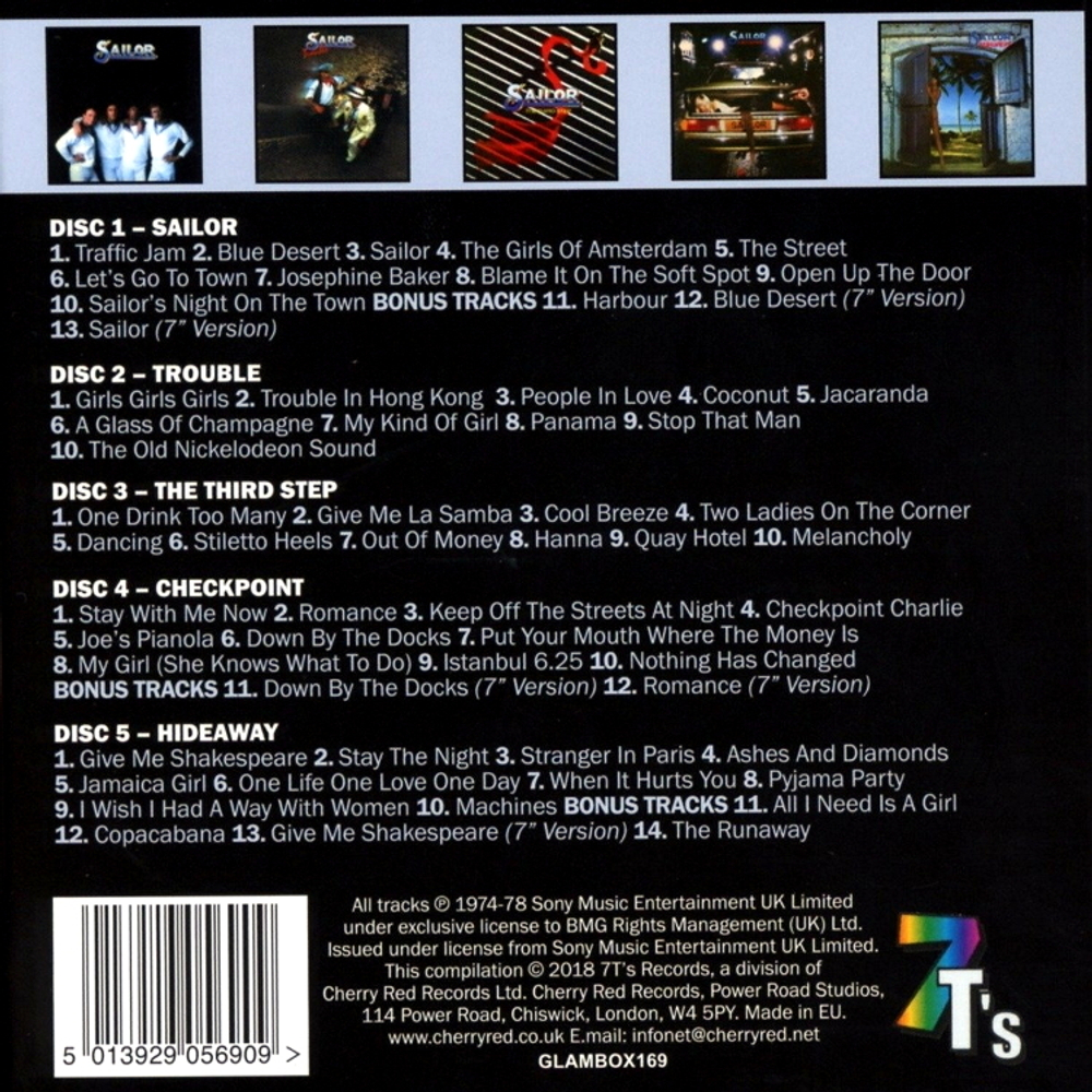 Sailor / The Albums 1974-78 (5CD)