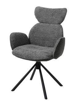 Стул VARDY 360 град.поворот. Темно-серый букле XD841-16 / Серый
