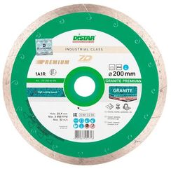 Диск алмазный по граниту, мрамору и керамограниту Distar Granite Premium 1A1R 200х25.4мм (1015)