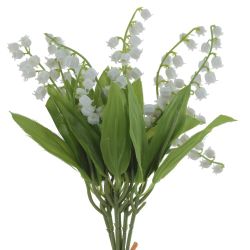 GAEM Цветы искусственные "Букет Ландышей", L12 W15 H36 см