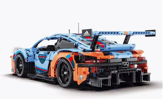 Конструктор Porsche 911 RSR BlueOrange 1680 деталей