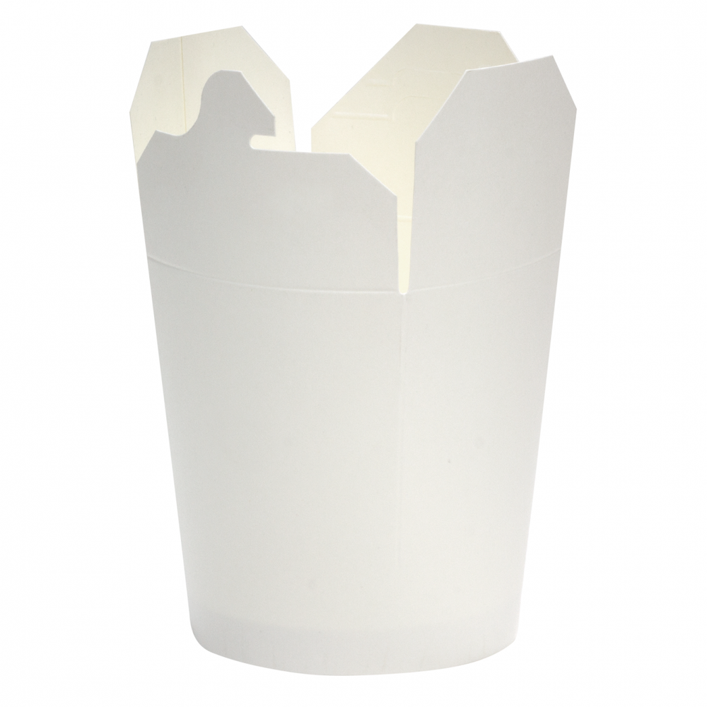 Контейнер бумажные (Чайна-бокс) для лапши 700мл БЕЛЫЙ, 750шт/кор