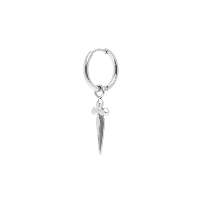 Серьги Смелый Крест – Серебро