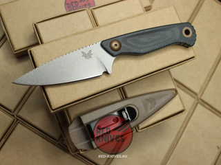 Нож Benchmade Dacian - микарта "Jeans" (джисовая), клинок серый