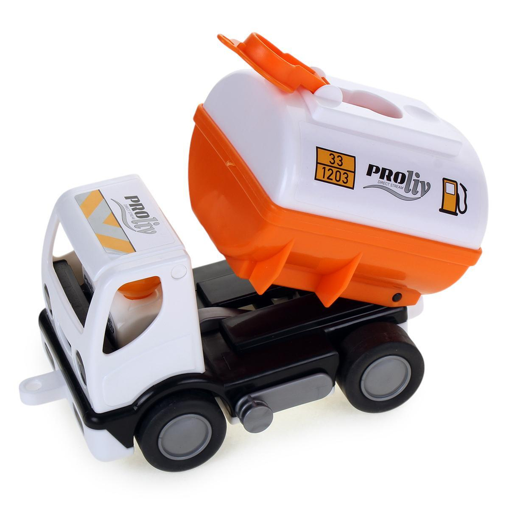 Машина с цистерной "Мой первый грузовик" "PROliv" оранжевый, в сетке (Полесье)