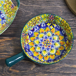 Кокотница с ручкой "Arabesque" 16см, керамика