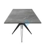 Стол DikLine KW160 керамика опоры чёрные 2 уп.