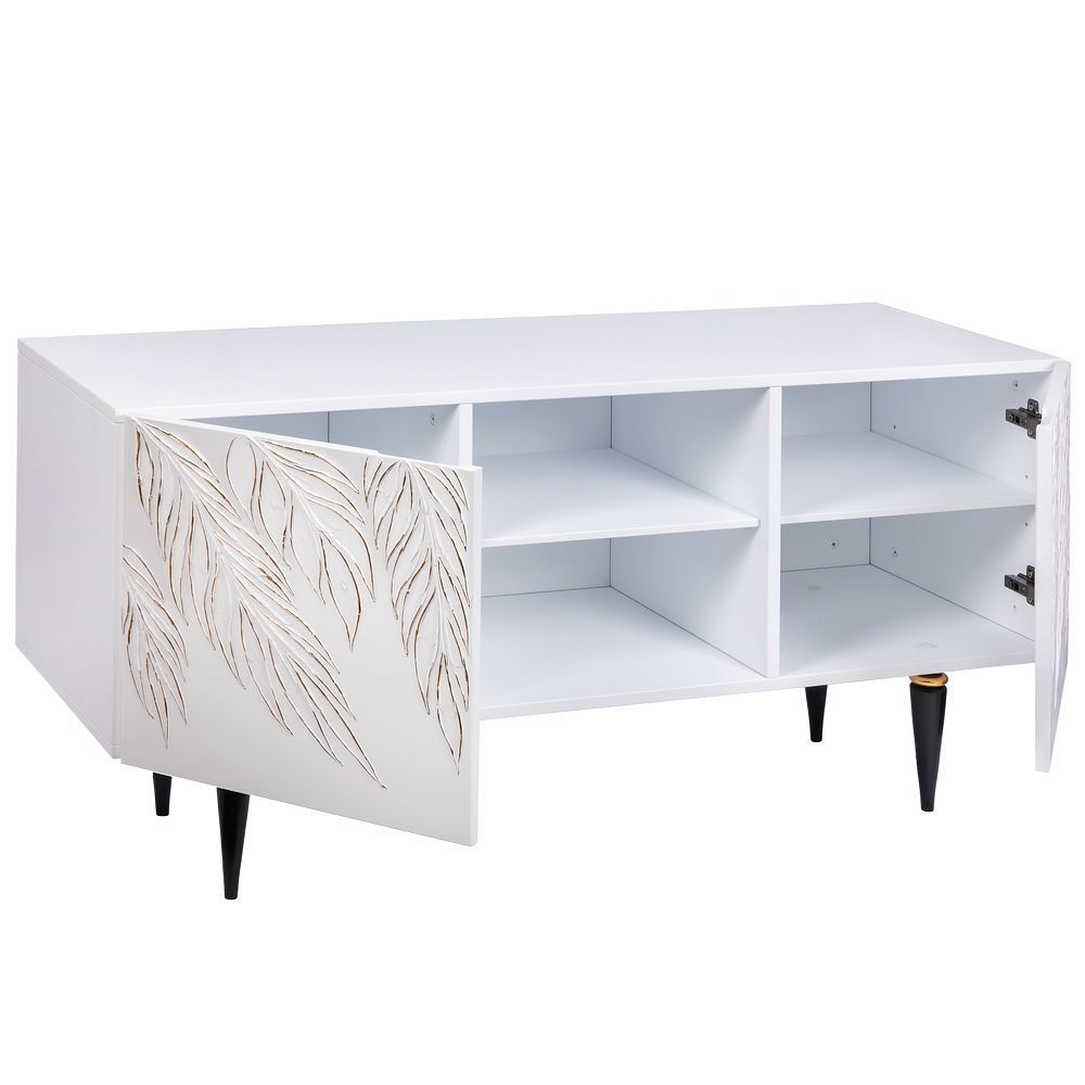 Тумба под ТВ Тропик 117см Классика Айс Найт Голд