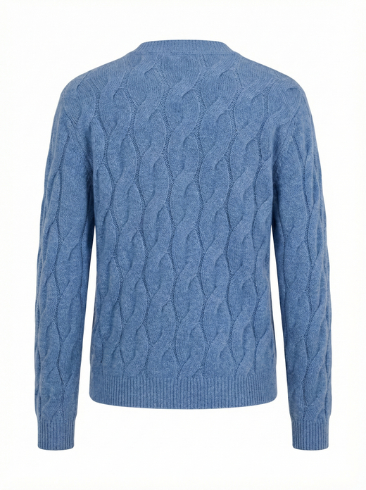 Кашемировый кардиган с косами