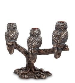 Veronese WS-781 Подсвечник «Три совы»