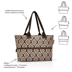 Сумка shopper e1 diamonds mocha