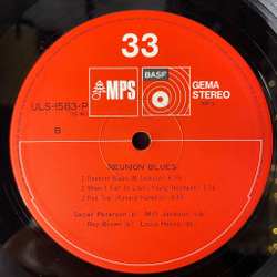 Винтажная виниловая пластинка LP Oscar Peterson Reunion Blues (Japan 1975) (No Obi) Someday My Prince Will Come