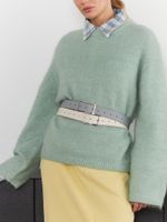 БАЗОВЫЙ РЕМЕНЬ С ПРЯМОУГОЛЬНОЙ ПРЯЖКОЙ MILK