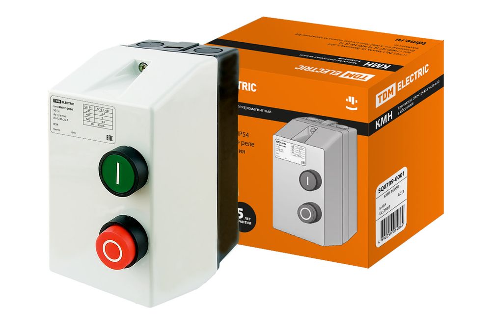 Контаткор КМН-10960 9А в оболочке 380В IP54 TDM SQ0709-0002