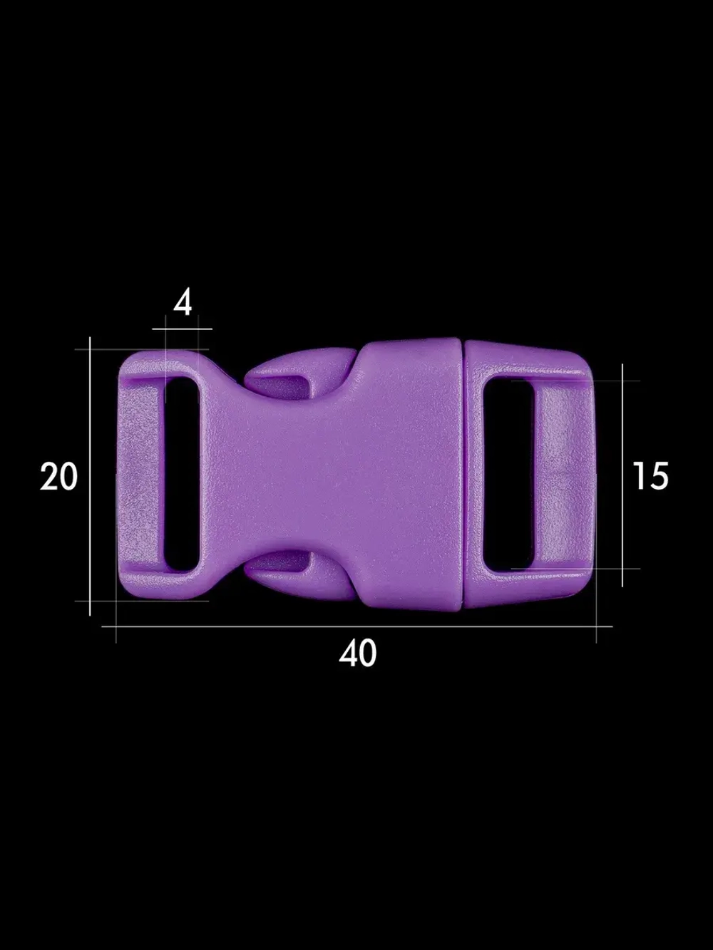 Фастекс пластиковый 15 мм - 30 штук