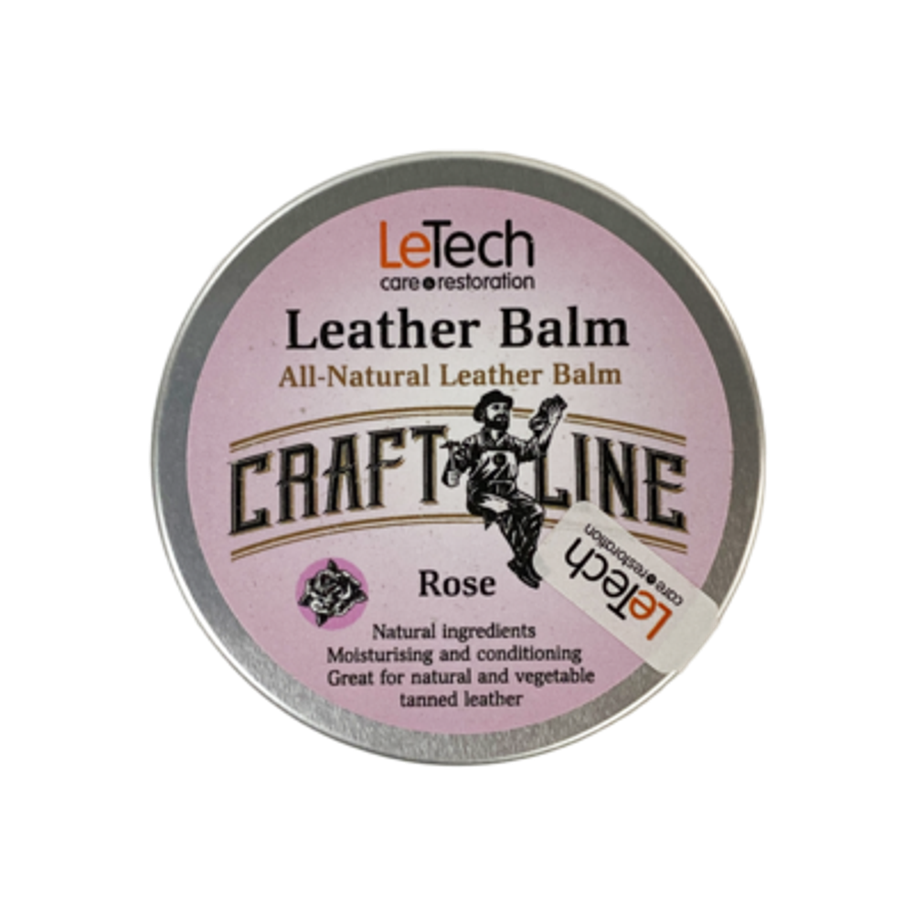 LeTech Натуральный Бальзам для кожи (запах розы) Leather Balm Rose 60мл