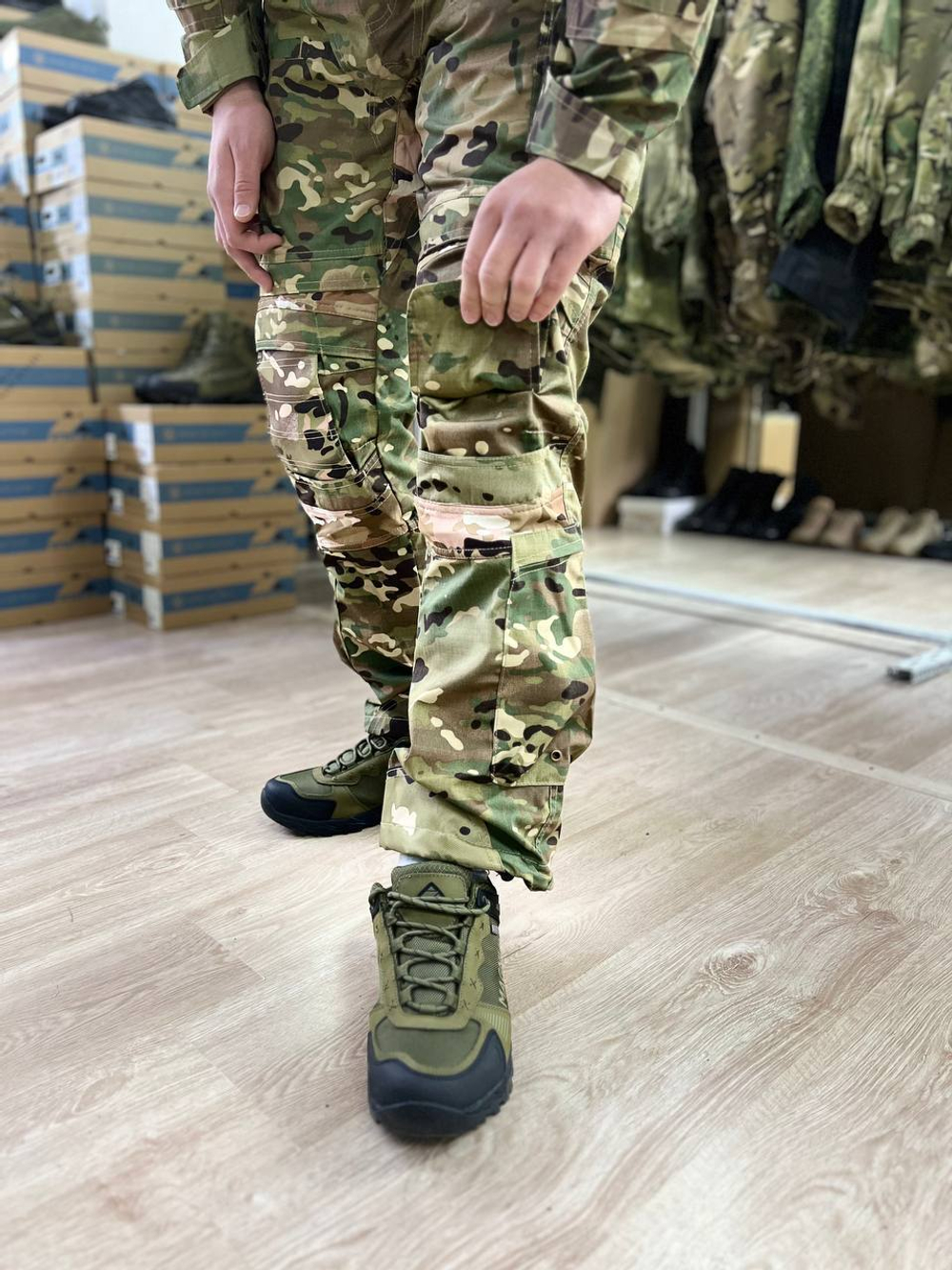 Тактический костюм мультикам со вставками/Кордура