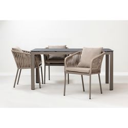 Стол обеденный Leif, 160х90 см, серо-бежевый