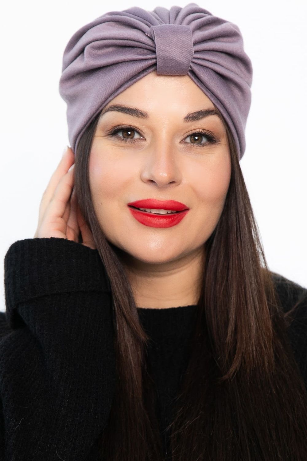 Чалма с бантом (лиловая) ЧБ2-23М LT Collection