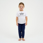 Пижама для девочек(футболка, брюки) KAFTAN "Crown" р.110-116 7096140, 1 шт.