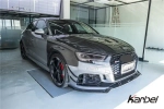 Карбоновая губа переднего бампера для AUDI RS3 2018-2020 B9 Ауди аэродинамический обвес