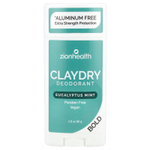 Zion Health, Bold, ClayDry, дезодорант, эвкалипт и мята, 80 г (2,8 унции)
