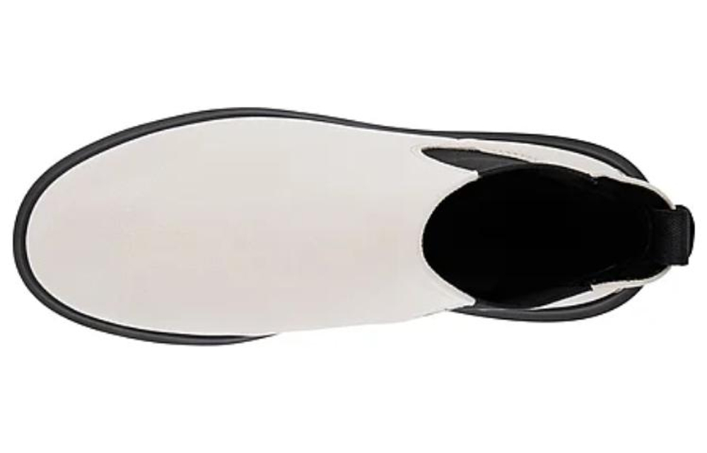 Ecco Trendy Collection Leather Short Chelsea Boots Women"s Beige