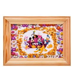 AMB-56/20 Картина «Дисней» (с янтарной крошкой) дер.рамка 8х12