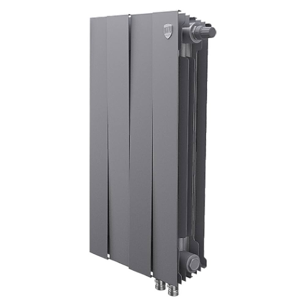 Радиатор биметаллический Piano Forte серый 500 VD 4 секции нижнее подключение
