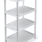 Этажерка универсальная «Джета» 4 полки светло-серая С742СЕР