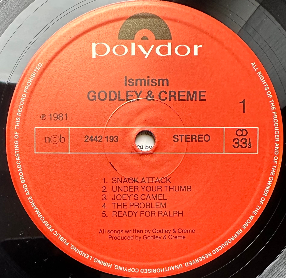 Godley & Creme- Ismism (Скандинавия 1981г.)