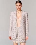 Юбка длины мини из премиального твида