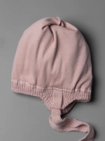 Шапка для девочки с ушками осенняя