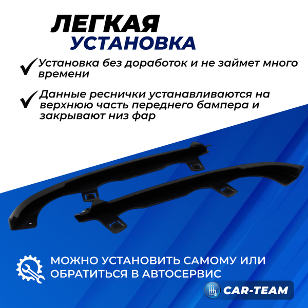 Нижние реснички фар на бампер ВАЗ 2113, 2114, 2115