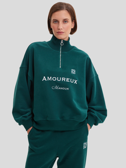 Олимпийка Amoureux Dark Green
