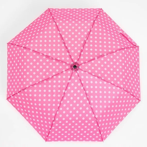 Зонт механический «Горошек», 3 сложения, 8 спиц, R = 48 см, цвет МИКС