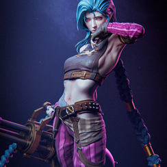 Jinx with gun - Arcane