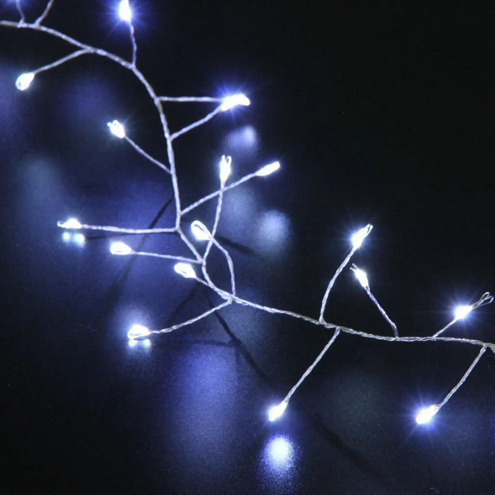 Гирлянда для дома 5,0 м 350 ламп LED «Мишура», IP-40, Белый