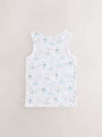 Майка для девочки Next AE6-192, 3 шт., Белый, Голубой