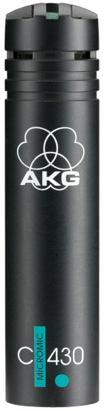 AKG C430 микрофон 'Overhead Master' компактный конденсаторный кардиоидный, 20-20000Гц, 7Мв/Па. Цвет черный.__1